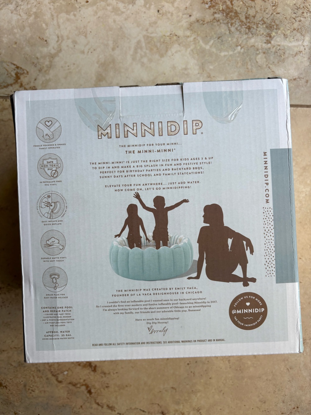 Mini Dip Inflatable Pool NIB - Picture 2 of 3